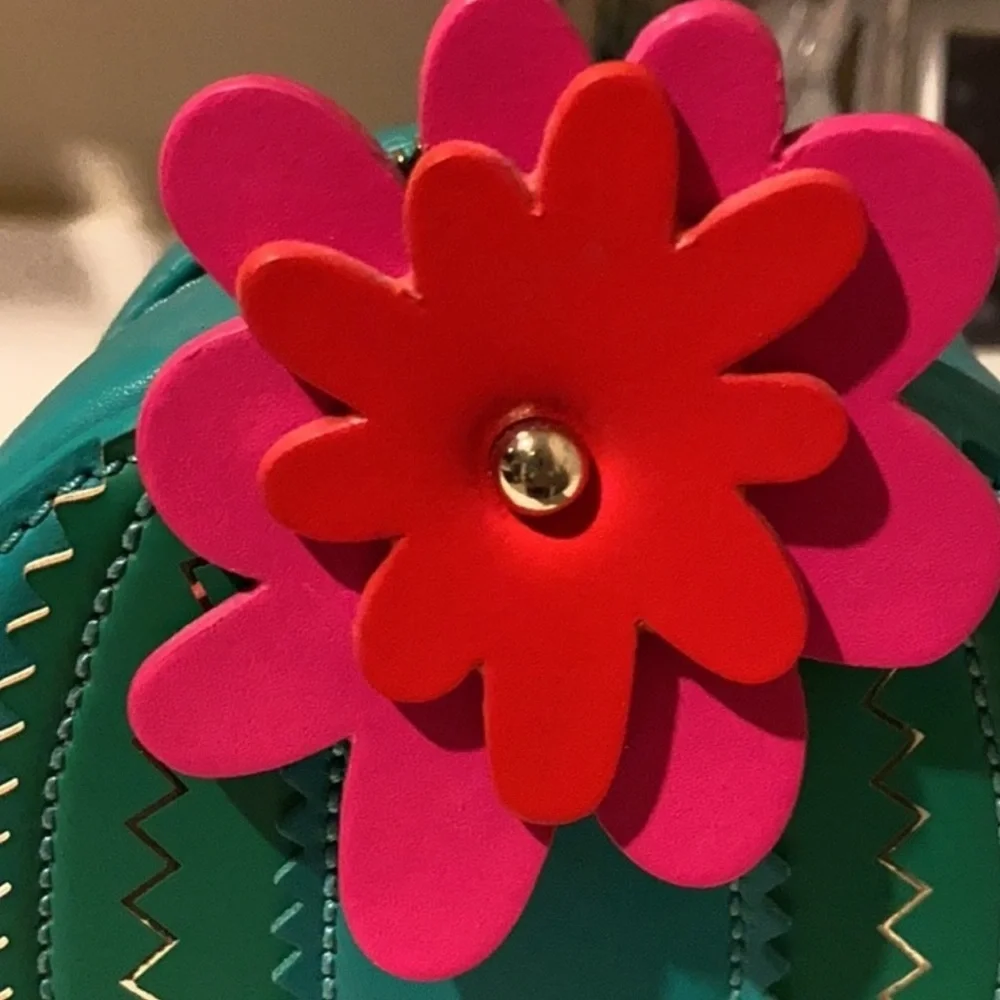 Kate Spade Cactus Crossbody New Horizons Green Lizard Bag NWOT